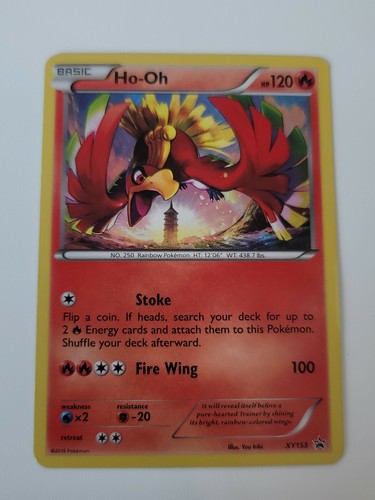 Pokemon TCG Ho-Oh XY Black Star Promos XY153 Holo Promo