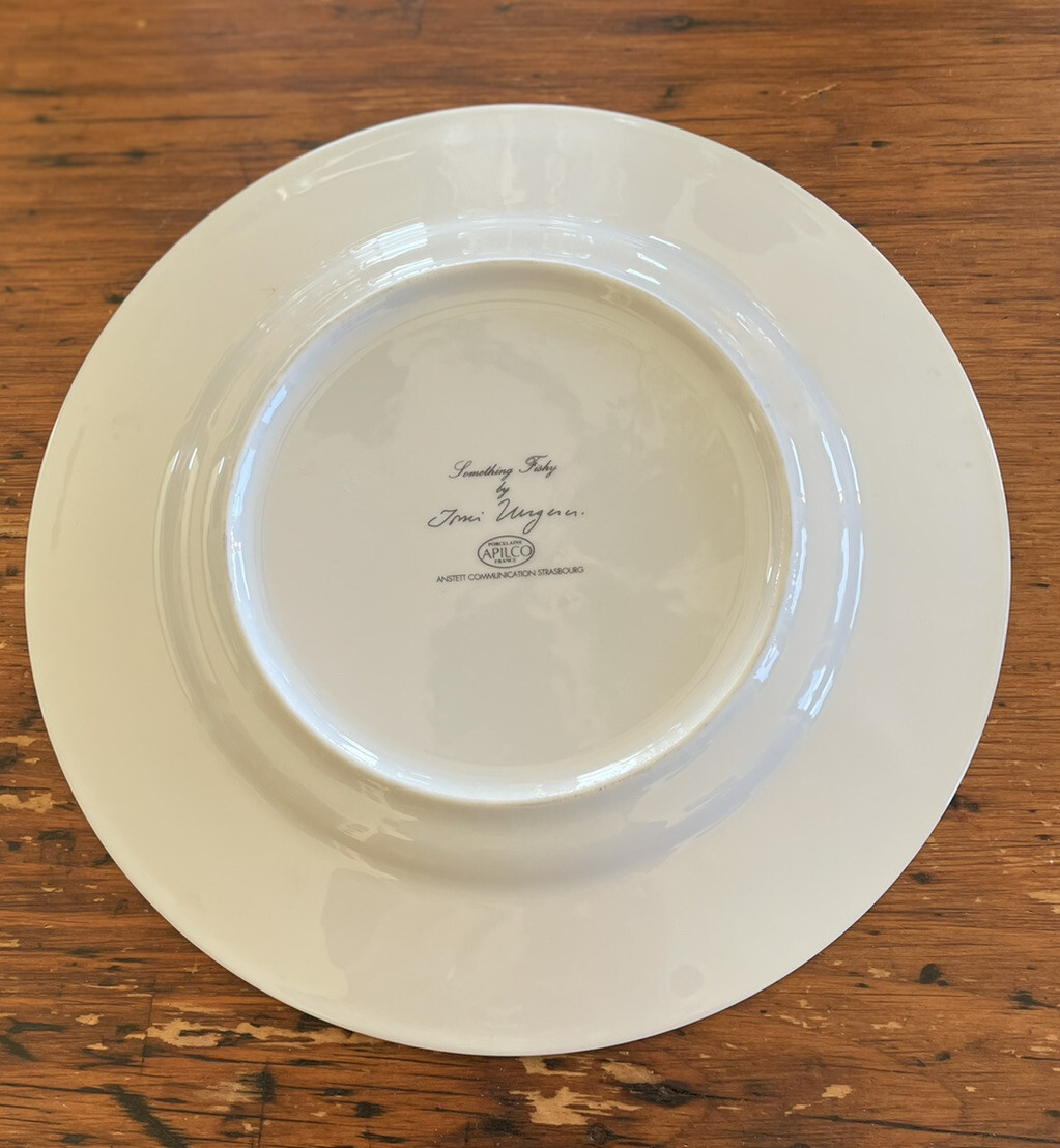 Tomi Ungerer Porcelain Apilco SANDWICH Plate something