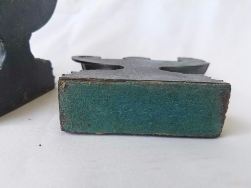 Vintage Bronze Genie Bottle Form Bookends - Picture 2 of 7