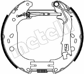 Mâchoires de frein tambour arrière Citroën Nemo Camionnette Break 1.4HDi