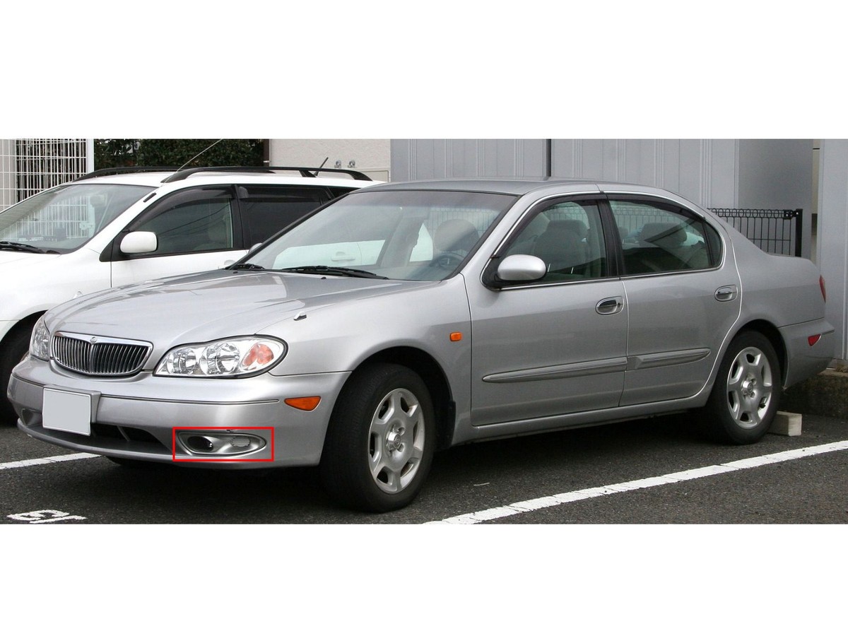 MAXIMA A33 2000-2003 Sedan 4D Crystal Fog Light Chrome for NISSAN