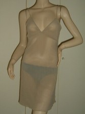 SOTTOVESTE TULLE BEIGE TAGLIA 42 SEXY LINGERIE INTIMO