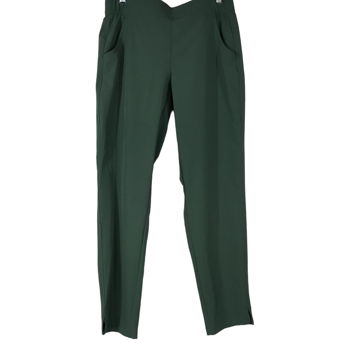 EDDIE BAUER - WOMEN'S SMALL -GREEN ELASTIC WAIST TRAVELER PANTS | eBay