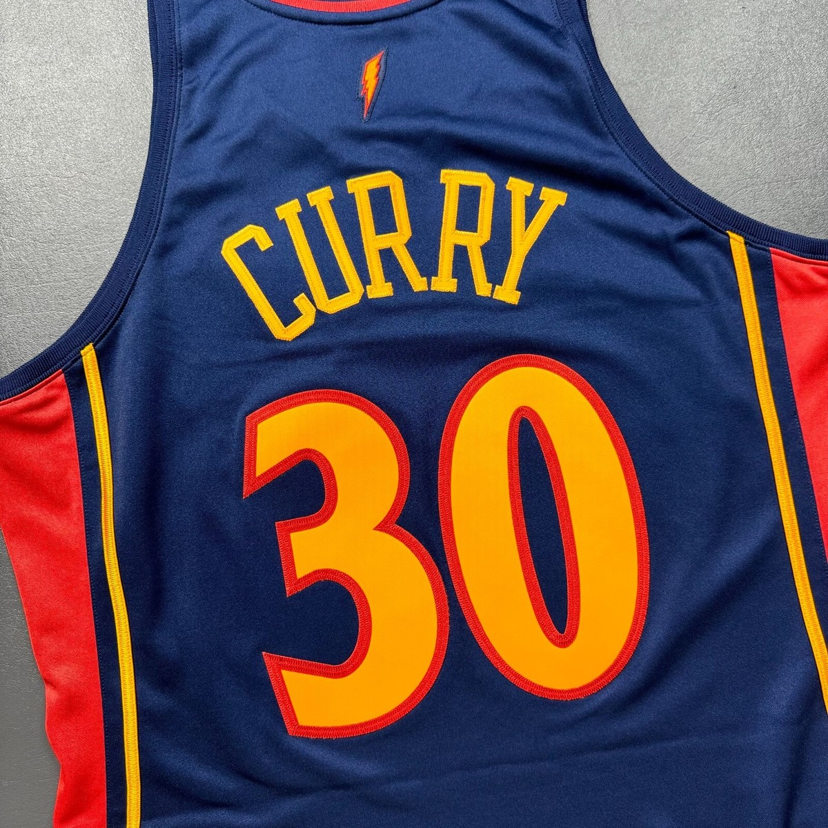 100% Authentic Stephen Curry Mitchell Ness 09 10 Warriors Jersey