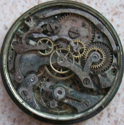 Minerva cal. 19/9 CH Chronograph Pocket Watch movement y Dial 46 mm. in diameter