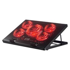 Laptop Cooling Pad, Laptop Cooler with 5 Quiet Fans for 12"-17" Computer PC N...