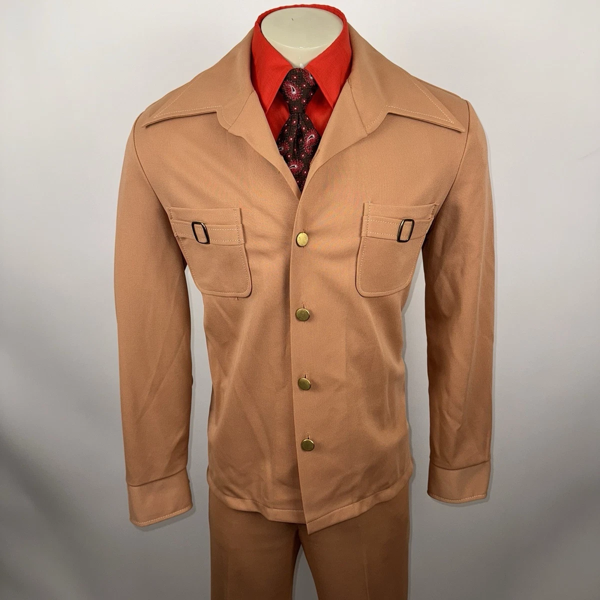 スーツ VINTAGE 80s Double breasted suit orange スーツ VINTAGE 80s Double breasted suit orange Orange Double