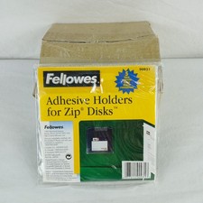 NEW FELLOWS IOMEGA ZIP DRIVE DISK ADHESIVE HOLDERS CASE OF 15 PACKS OF 5 75 QTY