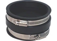 Valterra F02-2104 3" Flex Sewer Reducer Coupler RV Hose to 3" ABS Pipe w/ Clamps