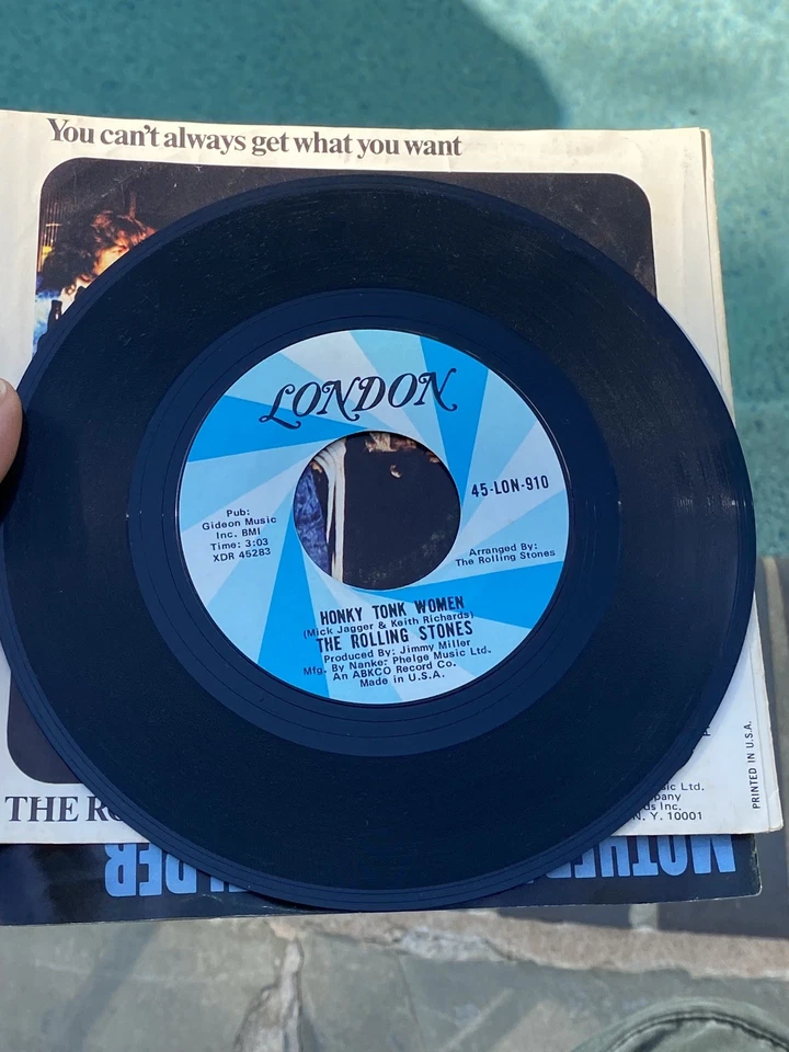 ROLLING STONES~ YOU CAN'T ALWAYS GET WHAT YOU WANT~ HONKY TONK WOMEN~ROCK - Image 2 of 4