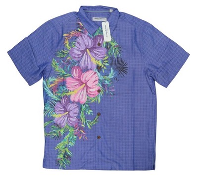 Tommy Bahama Mojito Bay Button-Up IslandZone Floral Short Sleeve Shirt NWT $138