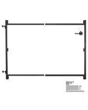 Gate Building Kit, Fits 36 to 60 in Wide Openings, Up from 6 to 7 ft High Fence,
