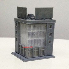Z 1:220 Miniature 4-storey Modern Office Building Model Decor Train Diorama