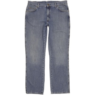 Wrangler robuste Qualität Herren blau Straight Regular Jeans W38 L34 (106450)