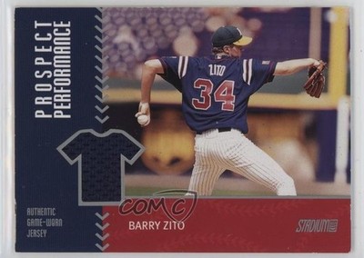 2001 Topps Stadium Club Prospect Performance Jersey Barry Zito #PRP20 19n6