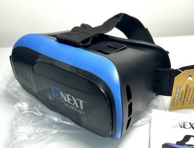 BNEXT VR HEADSET VIRTUAL REALITY GLASSES BLUE/BLACK ANDROID/IOS 4''-6.3'' PHONES