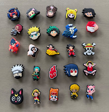 Lot of 25 Crocs Shoe Charms Anime Cartoon Characters Jibbitz Style