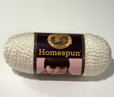 Lion Brand Homespun Yarn USA Hepplewhite White Acrylic Polyester 5 PLY NOS NEW