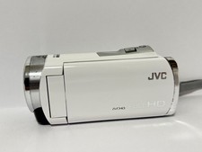 JVC GZ-HM33 Full HD Camcorder White Compact Video Camera Used
