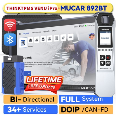 #ad #ad 🔥2025 MUCAR 892BT Diagnostic OBD2 Scanner All System TPMS Scan Tool Action Test $569.00