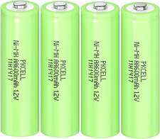 4PCS AA Ni-MH 600mAh Battery 1.2V Rechargeable Batteries for Solar Garden Lights