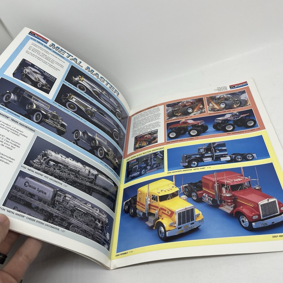 Vintage Monogram 1989 Model Kit Catalog W/ Extra Fold Out Pamphlet