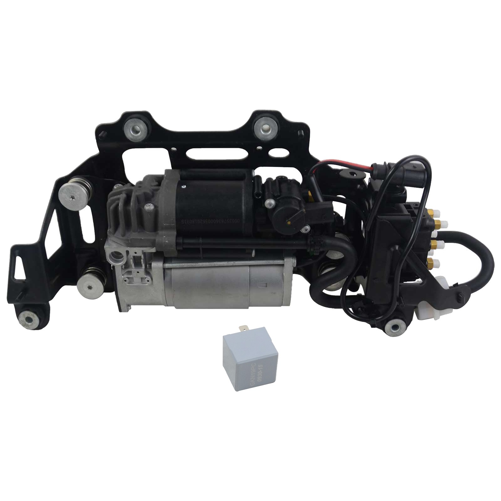 Air Suspension Compressor Pump w/ Bracket For Audi A6 A7 RS7 A8 Bentley Mulsanne