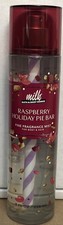 Bath Body Works  Milk    RASPBERRY HOLIDAY PIE BAR Fine Fragrance Mist Spray 8