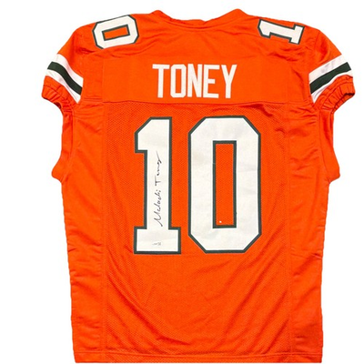 #ad #ad Malachi Toney Signed Miami Hurricanes Custom Jersey Original JSA Authenticated $199.00
