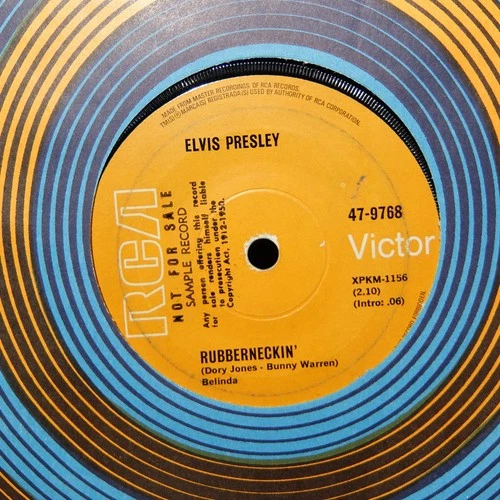Elvis Presley - Rubberneckin' (RCA 47-9768) 1969 Australian PR0M0 45