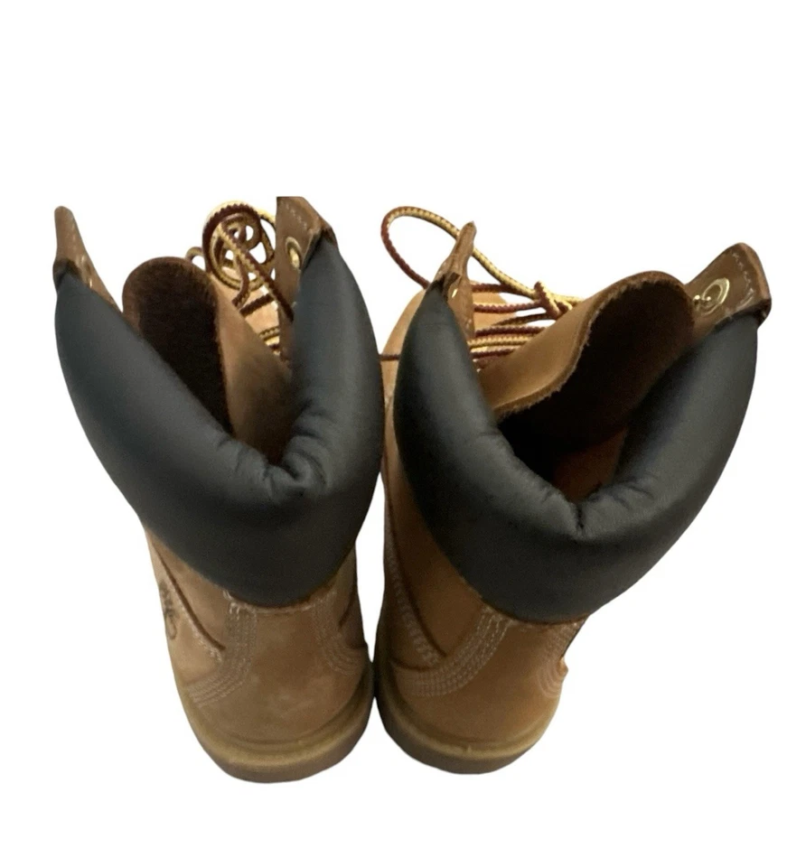 Timberland Mujer 6 Pulgadas Premium Botas Impermeables Trigo Nubuck 7M Nuevas en Caja con Defecto Foto 4 de 4