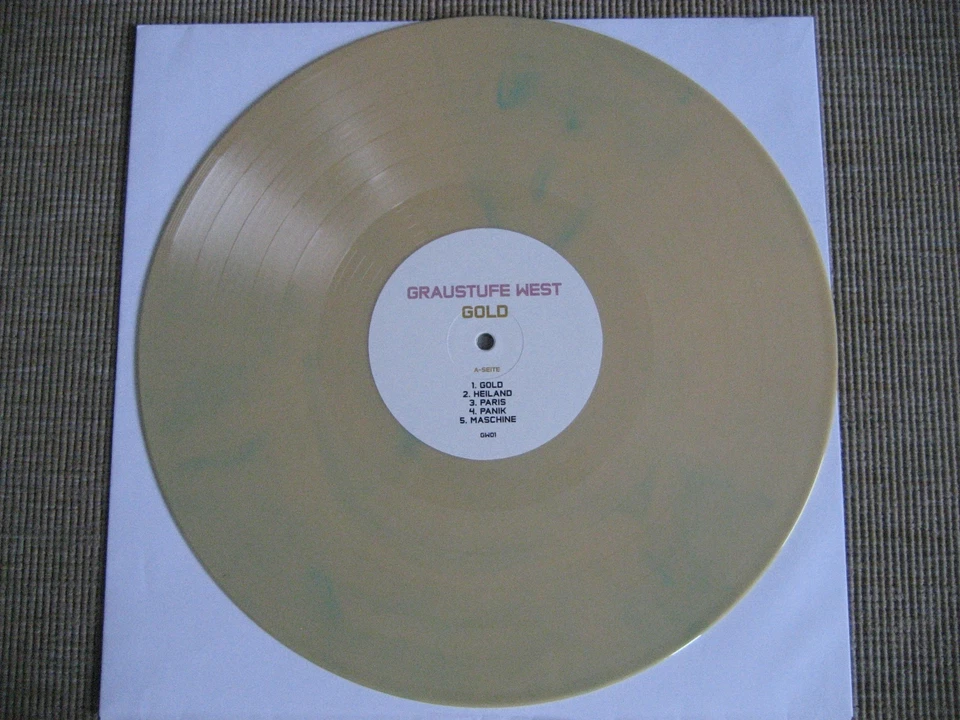 Graustufe West - Gold Vinyl Schallplatte Neu Unbespielt Limitiert auf 300 Stück - Image 4 of 4
