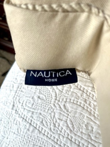 Cuscino aragosta Nautica da interno esterno ricamato e perline nuovo con etichette - Foto 9 di 9