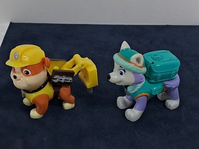 2 Paw Patrol Action Pack Pup Everest And Rubble Toy Figure 