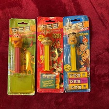 Vintage PEZ Dispenser Lot 3 Fred Flintstone Bugs Bunny Pez-A-Saurs Sealed 1990s