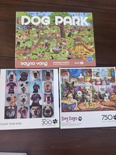 Dog Puzzle Bundle Buffalo Antelope 300 750 1000 Piece Jigsaw Lot