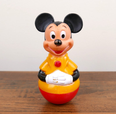 Vintage Mickey Mouse Rolly Wobbles 1970 s & 80 s Walt Disney Productions 4.5 