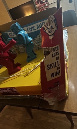 VTG MARX ROCK'EM SOCK'EM ROBOTS SET W/ BOX 1966 ORIGINAL COMPLETE WORKS *READ* - Picture 6 of 15