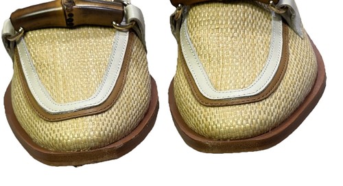 Mocasín Dolce Vita Sarara Flats Miel Rafia Beige Talla 7 - Imagen 7 de 11