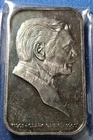A 1973 Clark Gable Lincoln Mint 1oz 999 FINE Silver art bar