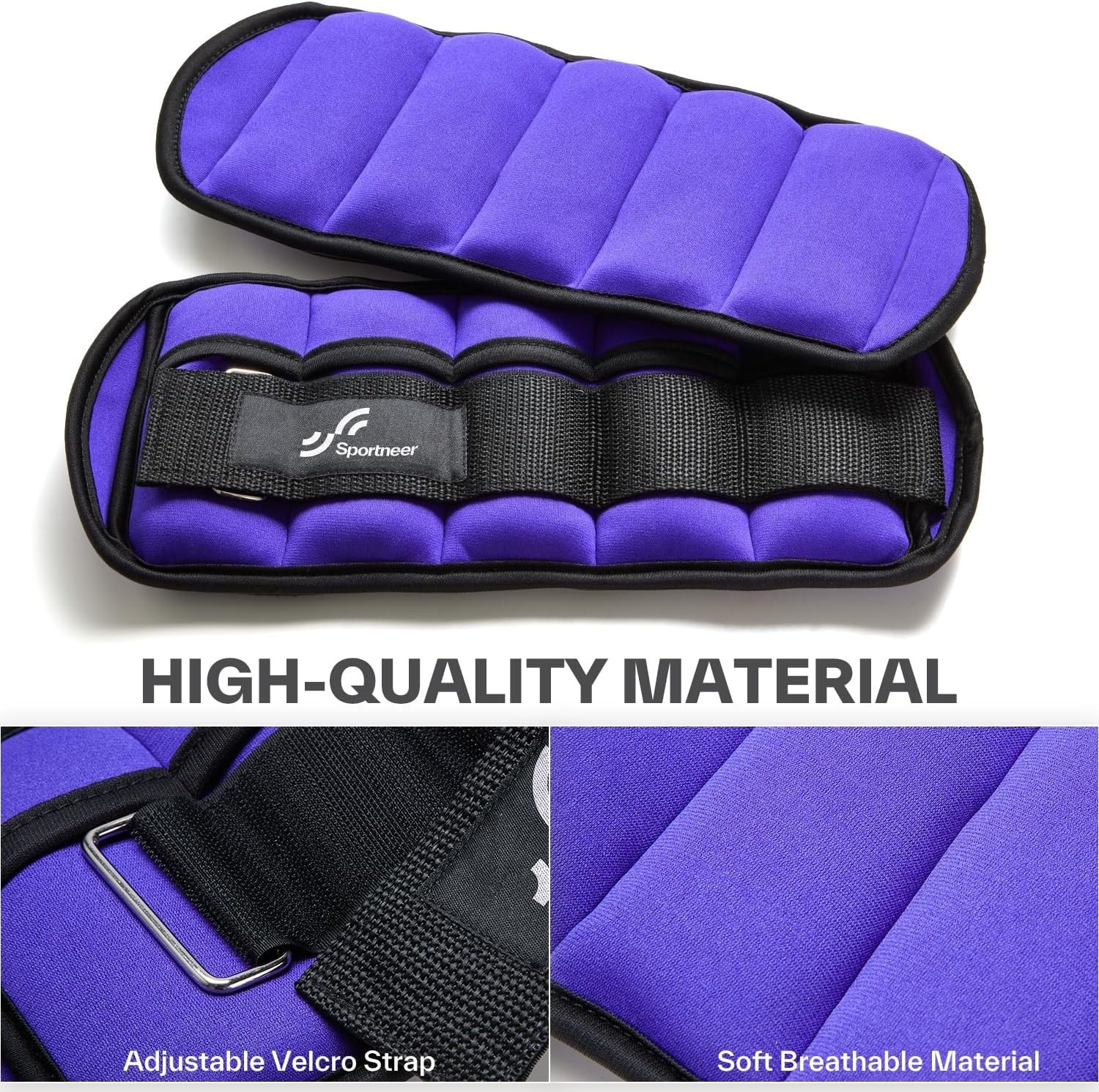 Calentadores de brazo con peso ajustables Sportneer para pies o muñecas