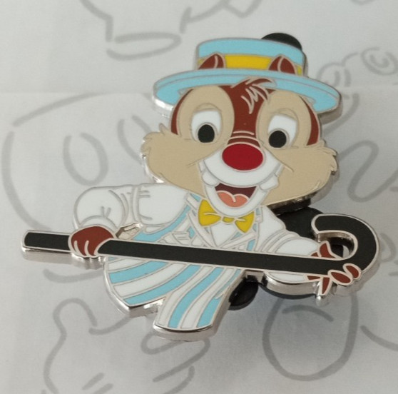 Dale with Cane Dapper Dans Booster 2024 Disney Pin 161834