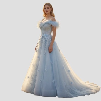 [600] Enchanted Frost Fairy Tulle Ballgown