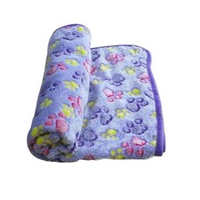 Soft Fluffy High Quality Blanket Cute Cartoon Pattern Pet Mat Warm and Comfort