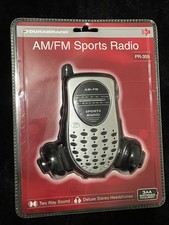 New Duraband AM/FM Sports Radio Sealed PR-355 Deluxe Stereo Headphones