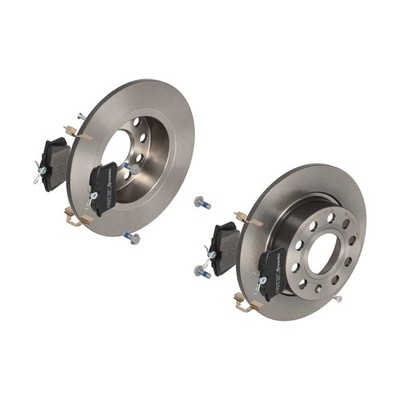 BREMBO BREMSSCHEIBEN Ø253mm + BREMSBELÄGE HINTEN FÜR VW GOLF 5 6 1KD, 1KQ