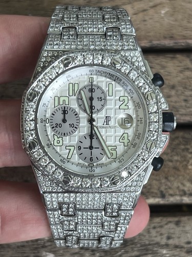 Audemars Piguet Royal Oak Offshore Automatic Chronograph Diamond Watch 42mm