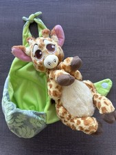 Disney Parks Baby Giraffe Plush Green Pouch Blanket Stuffed Animal Kingdom 12  