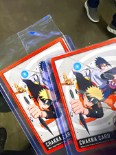 Bandai Naruto CCG Chakra Card Lot of 1 cardNaruto Uzumaki & Sasuke Uchiha .