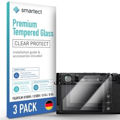 3x Schutzglas Panzerfolie für Fujifilm X100VI/ X100V/ X-T4/ X-E4 Displayschutz